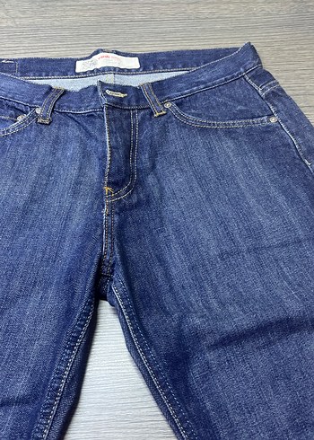 Kadın Lacivert Normal Boy Kot Pantolon - Görsel 2