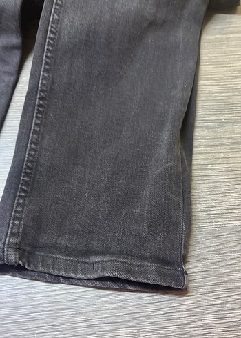 Gri Erkek Denim Pantolon, Kemerli, Normal Boy - Görsel 3