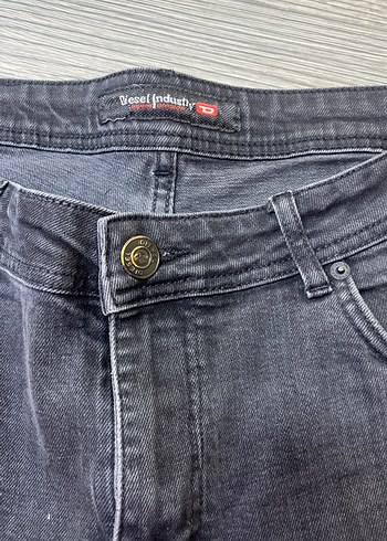 Gri Erkek Denim Pantolon, Kemerli, Normal Boy - Görsel 2