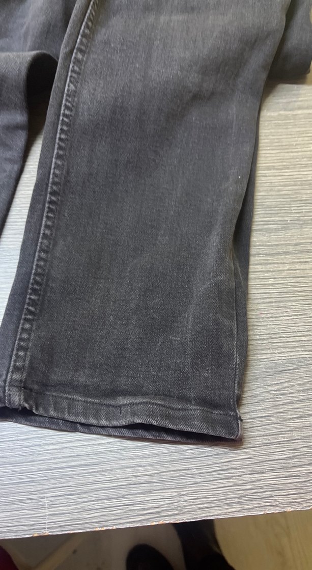 Gri Erkek Denim Pantolon, Kemerli, Normal Boy - Görsel 3