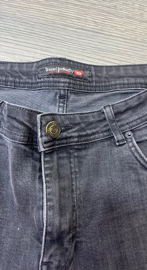 Gri Erkek Denim Pantolon, Kemerli, Normal Boy - Görsel 2