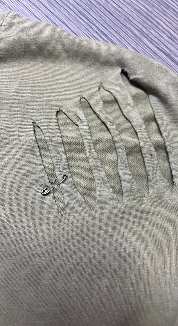 Bej Kadın Keten Tişört, Kısa Kollu, Salaş Kesim - Görsel 2