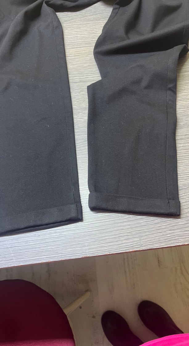 Kadın Siyah Midi Kumaş Pantolon - Görsel 3