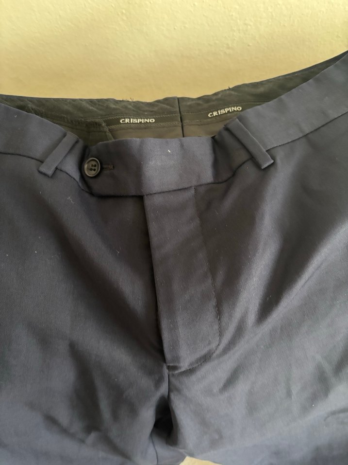 Erkek Lacivert Regular Fit Ofis Pantolonu - Görsel 2