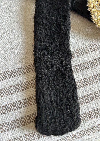 Düğmeli Siyah tüvit tesettür elbise - Görsel 7