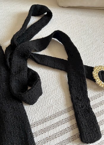 Düğmeli Siyah tüvit tesettür elbise - Görsel 6