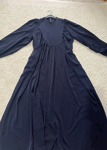 Uzun robalı tesettür elbise abiye - Görsel 2