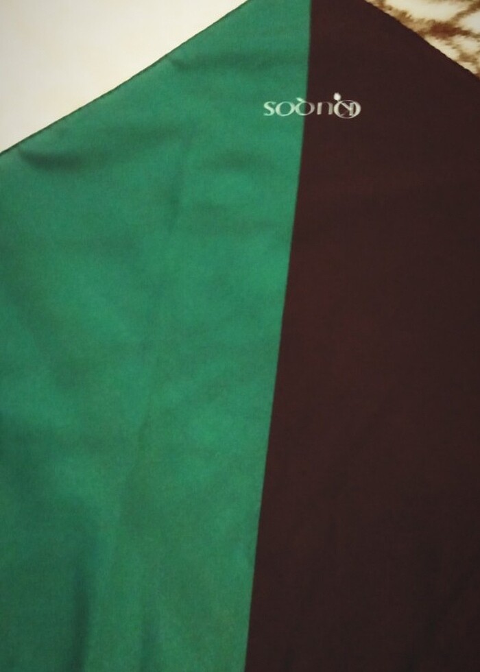 İki renkli eşarp  - Görsel 2