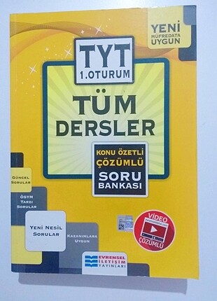 evrensel iletişim yayınları tyt tüm dersler konu özetli soru ban