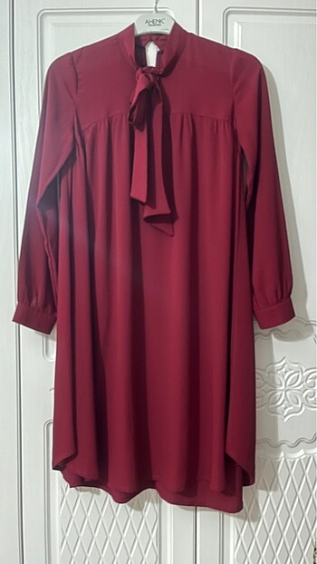 Bordo tesettür tunik