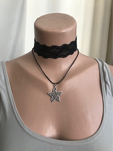 Diğer Dantel yıldız choker