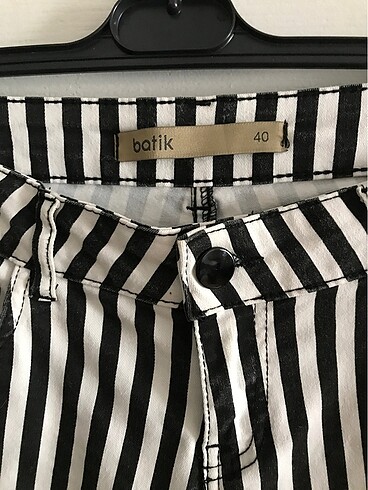 Batik Y2k eclectic çizgili jean