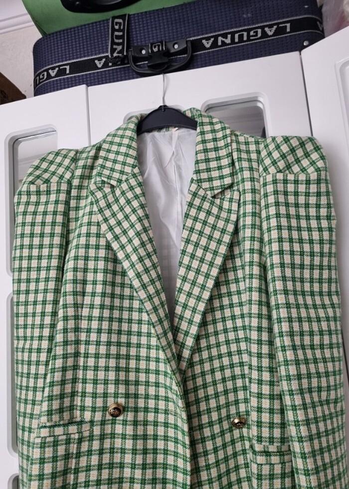 Yeni yeşil blazer ceket - Görsel 3