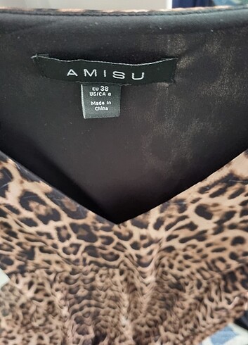 Leopar şifon elbise - Görsel 7