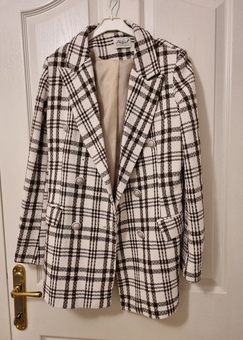 Zara Ekose Desenli Sik Blazer Ceket