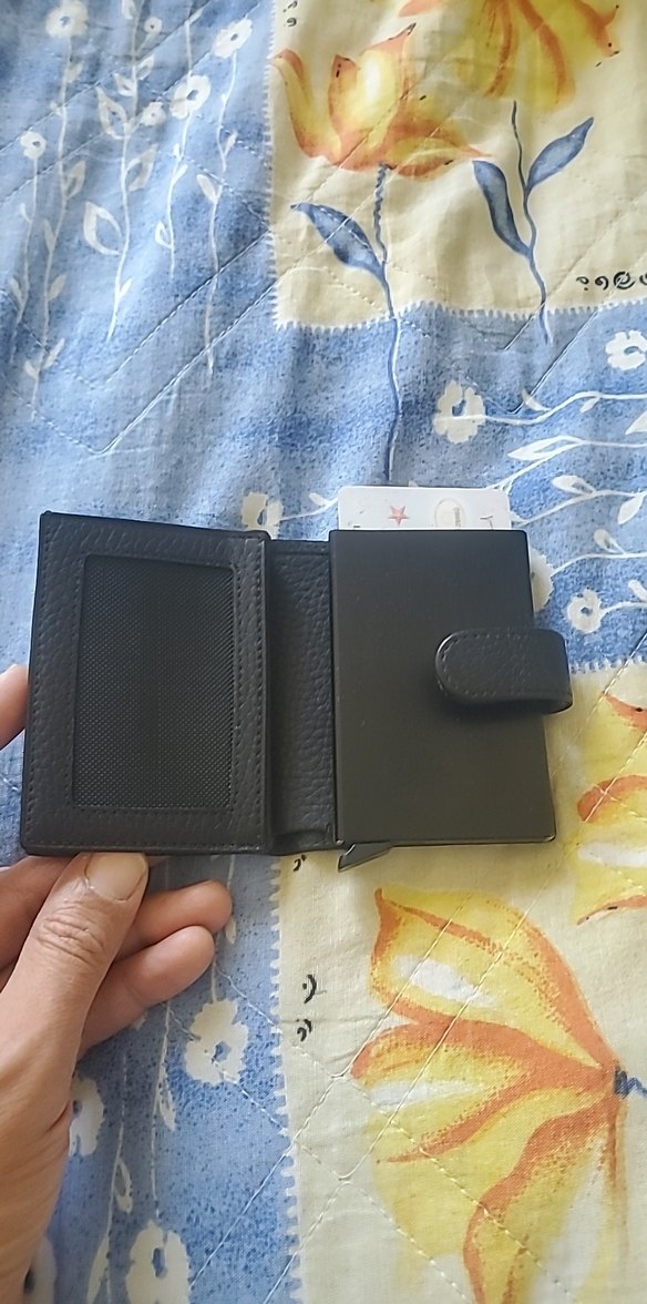 Siyah Deri Erkek Cüzdanı kartlık mekanizmali - Görsel 3