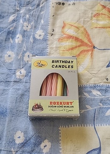 Pastel Renkli 24'lü Doğum Günü Mumları