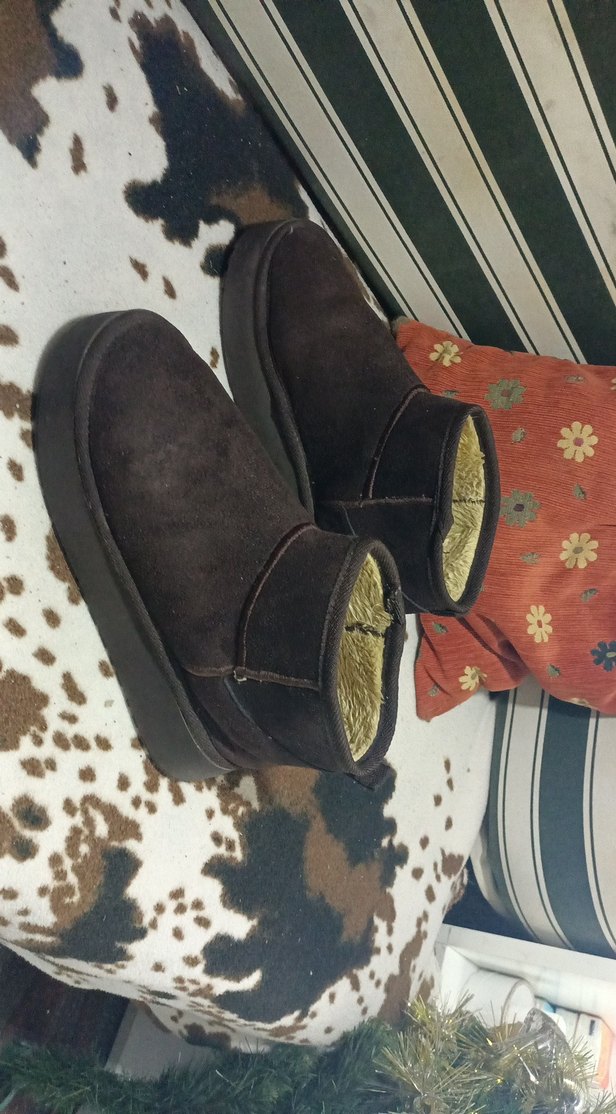 Kahverengi Kürklü Dolgu Topuklu Kadın Bot - Görsel 2