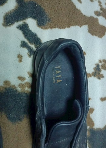 Siyah Kadın Deri Günlük Spor Ayakkabı - Görsel 3