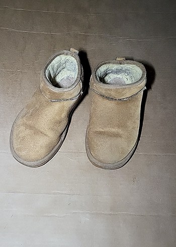 Bej Süet Kadın Dolgu Topuklu Bot