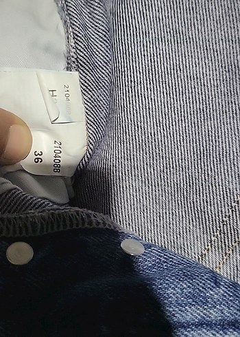 36 Beden Kadın Lacivert Midi Boy Denim Pantolon