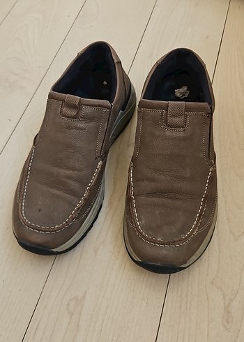 Diğer Kahverengi Deri Slip On Ayakkabi