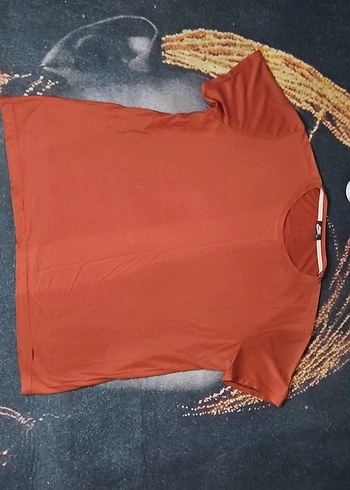 Nike Kiremit Turuncu Bisiklet Yaka Tisort