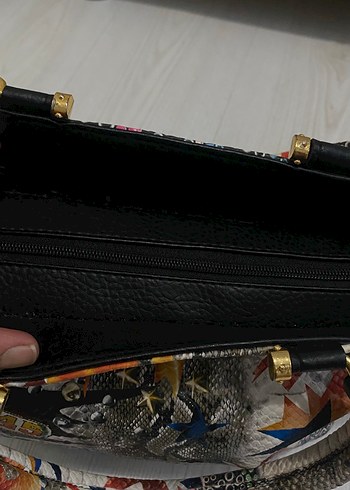 Zara Yılan Desenli Çok Renkli Kadın Çanta