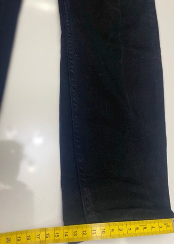 48//50 beden Siyah Normal Boy Denim Jean - Görsel 4