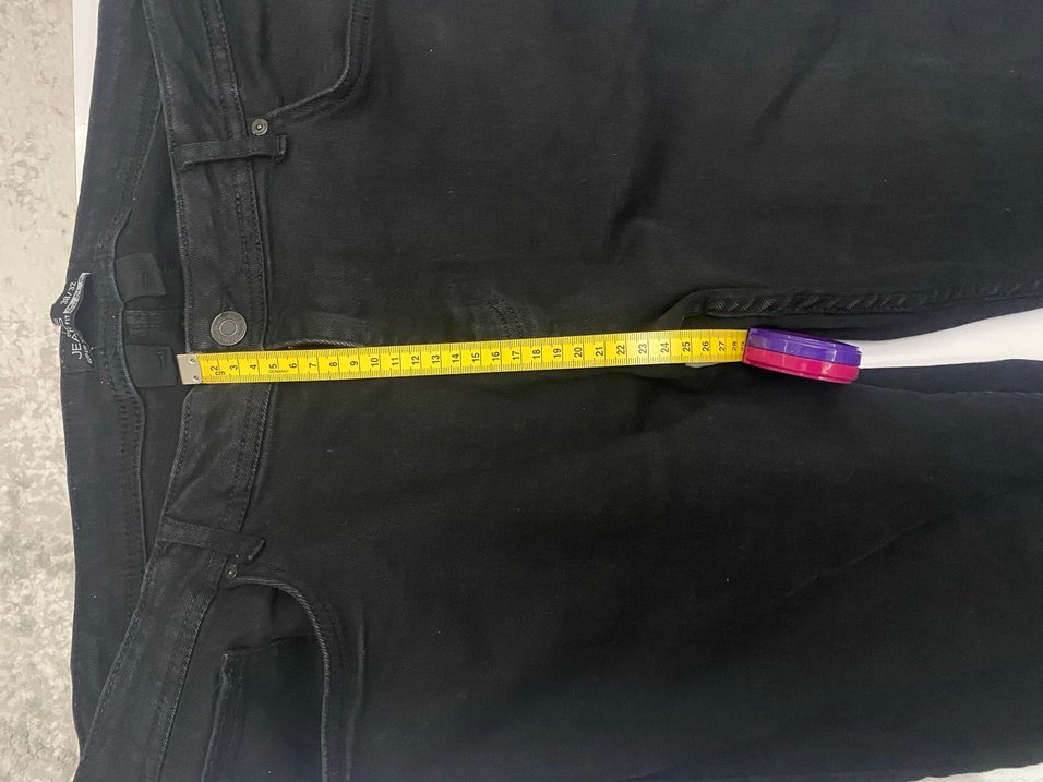 48//50 beden Siyah Normal Boy Denim Jean - Görsel 5