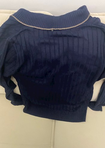 Düğmeli Lacivert ERKEK Triko Hırka - Görsel 2