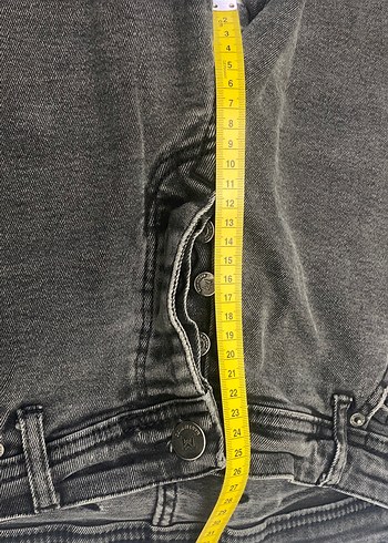 48//50 BEDEN FÜME RENK  Erkek Denim Street Style Jean - Görsel 8