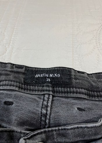 48//50 BEDEN FÜME RENK  Erkek Denim Street Style Jean - Görsel 4