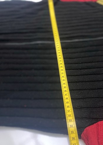 Kırmızı Siyah Fermuarlı Örgü Erkek Kazak - Görsel 4