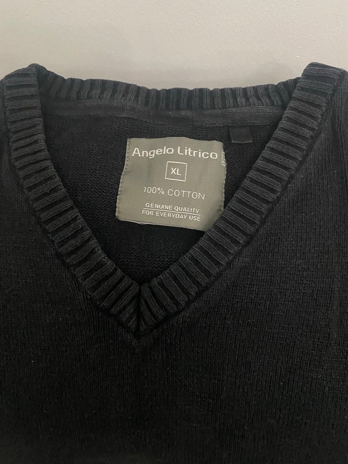 Siyah Erkek Kazak - Görsel 3