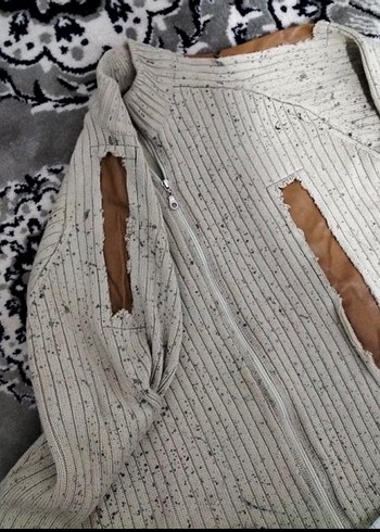 AÇIK KAHVE ŞIK Fermuarlı HIRKA - Görsel 2