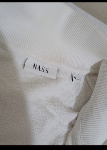 Beyaz Fermuarlı Erkek Sweatshirt çok şıııkkk - Görsel 5