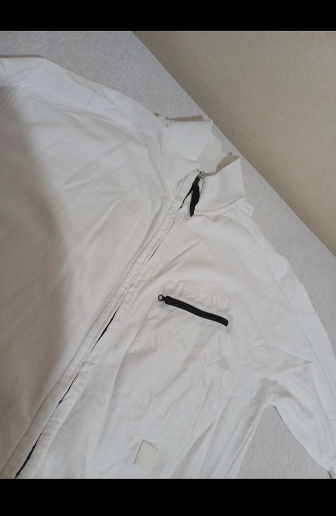 Beyaz Fermuarlı Erkek Sweatshirt çok şıııkkk - Görsel 4