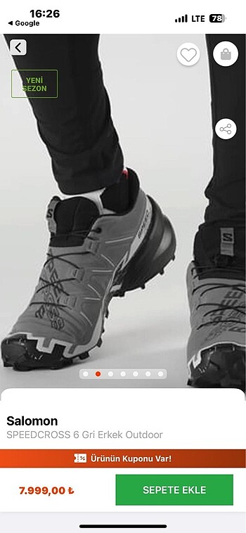 Salomon speedcross erkek outdoor ayakkabı