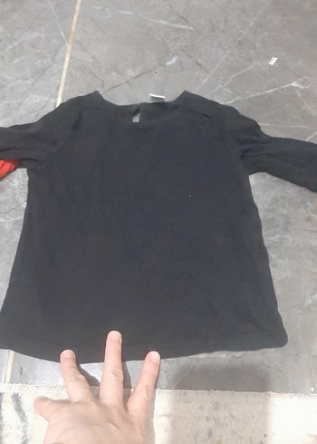 Kızlar için Kırmızı Uzun Kollu Tişört - Görsel 5