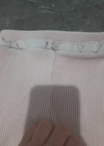 Kız Çocuk Bej Elastik Bel Tayt - Görsel 3