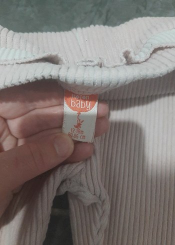 Kız Çocuk Bej Elastik Bel Tayt - Görsel 2