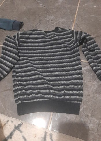 Gri Erkek Çocuk Örme Sweatshirt - Görsel 5