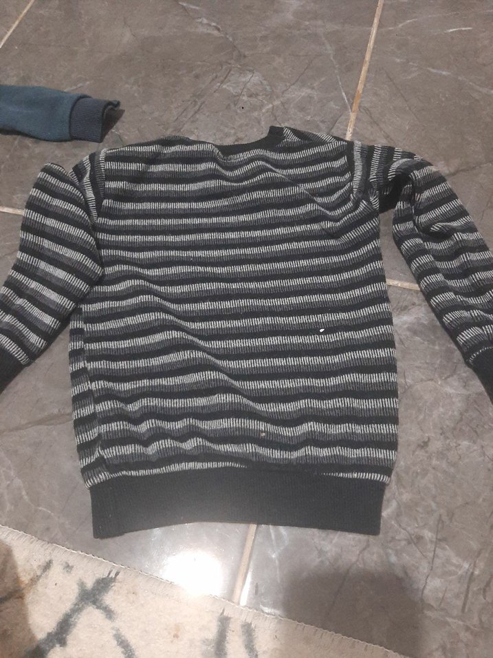 Gri Erkek Çocuk Örme Sweatshirt - Görsel 5