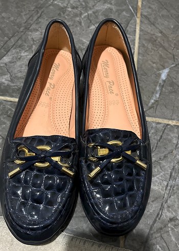 Zara Sik Siyah Deri Loafer