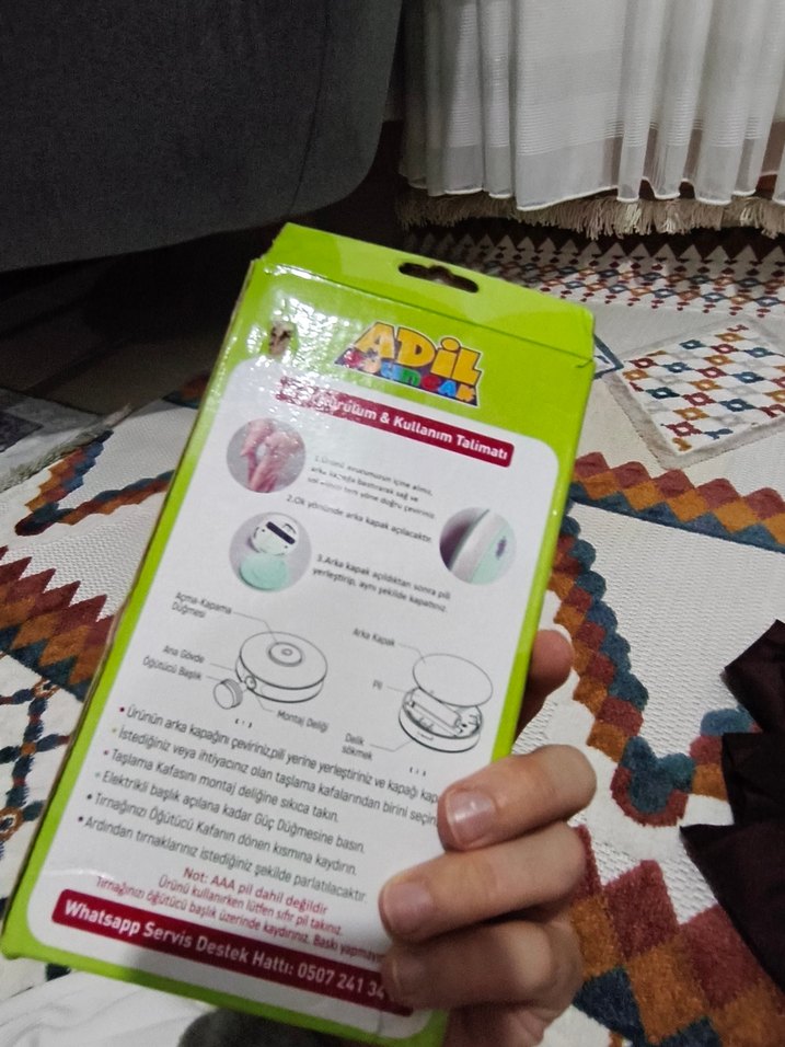 bebek tırnak pedikür seti - Görsel 4