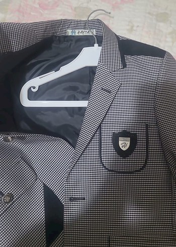 Gri Erkek Çocuk Ceket, Düğmeli, Regular Fit - Görsel 2