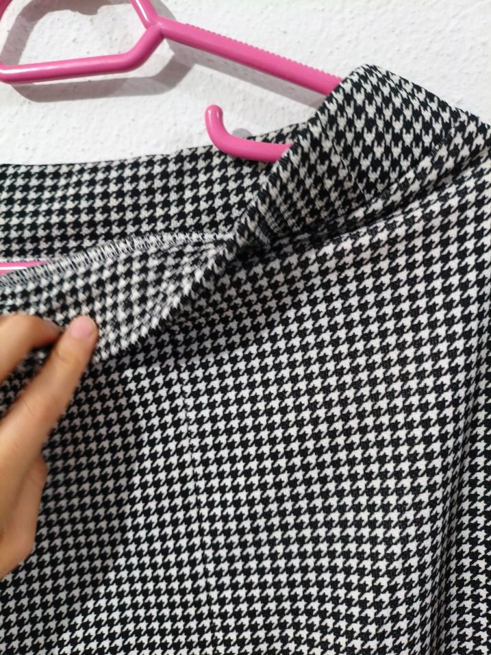 Salaş Kesim Gri Kareli  Etek - Görsel 3