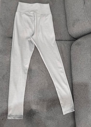 Gri Midi Kadın Tayt - Görsel 4