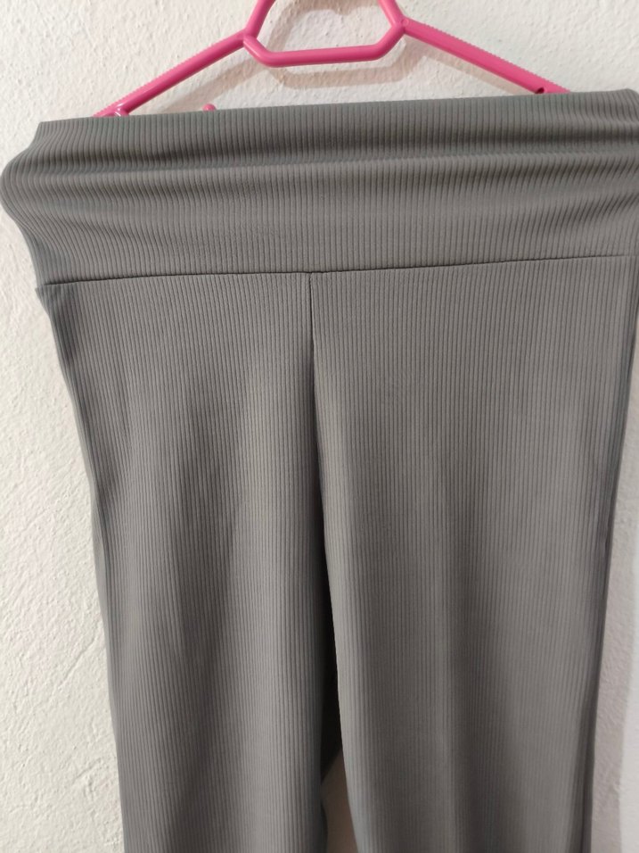 Gri Midi Kadın Tayt - Görsel 3